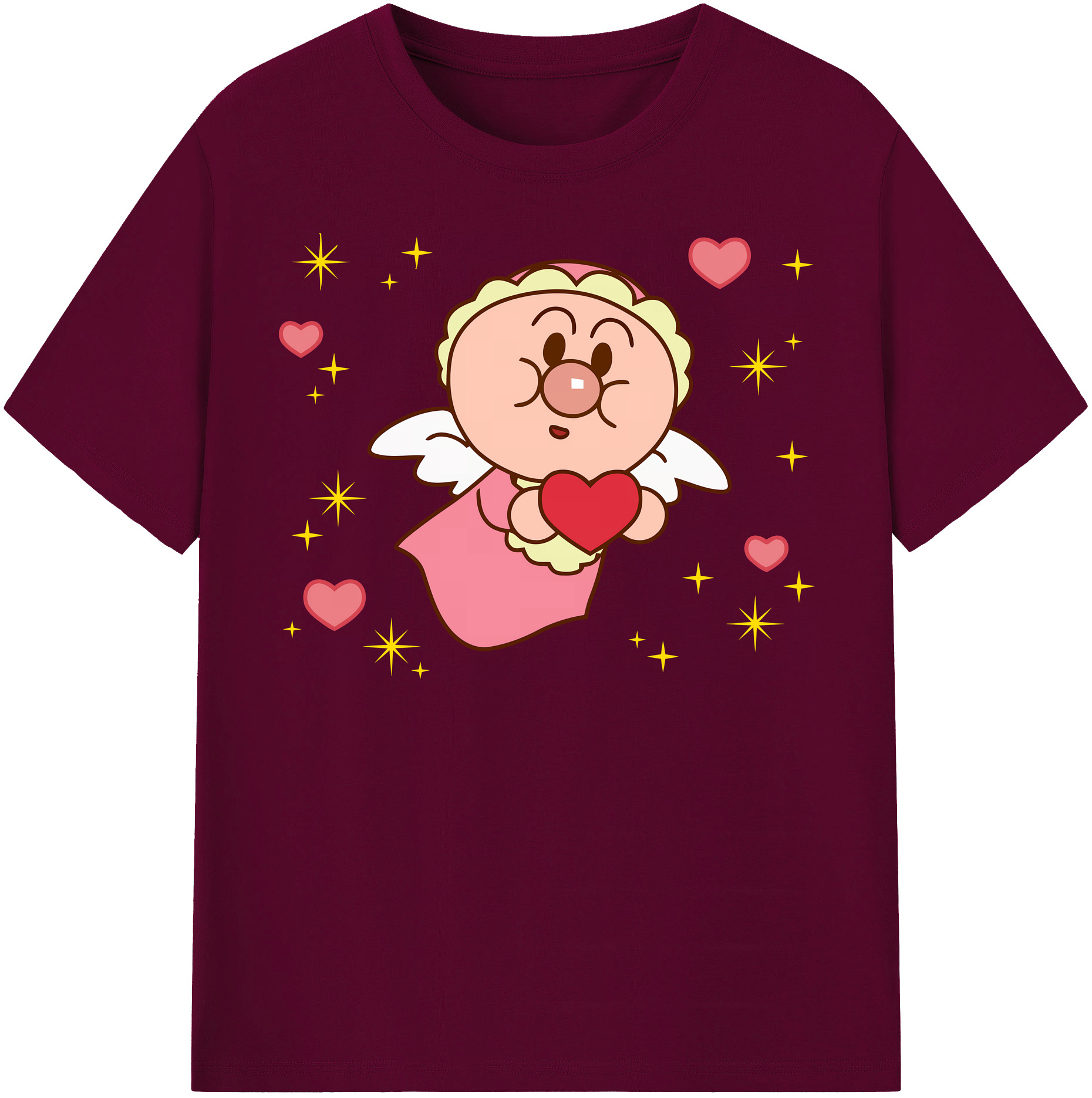 （画像用） アンパンマン Anpanman レディースカジュアルプリントTシャツ（綿100％）